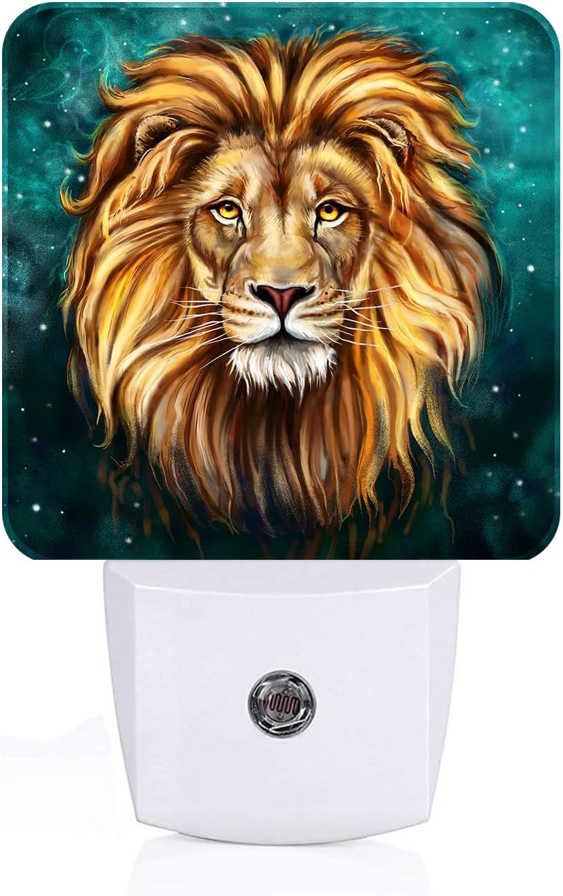 Flashing Lion Leo Night Light, Plug-in Night Light