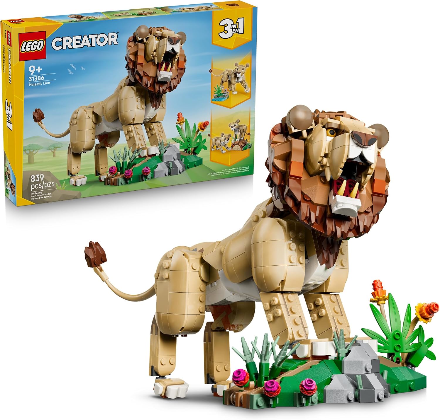 LEGO Creator 3 in 1 Wild Animals: Majestic Lion