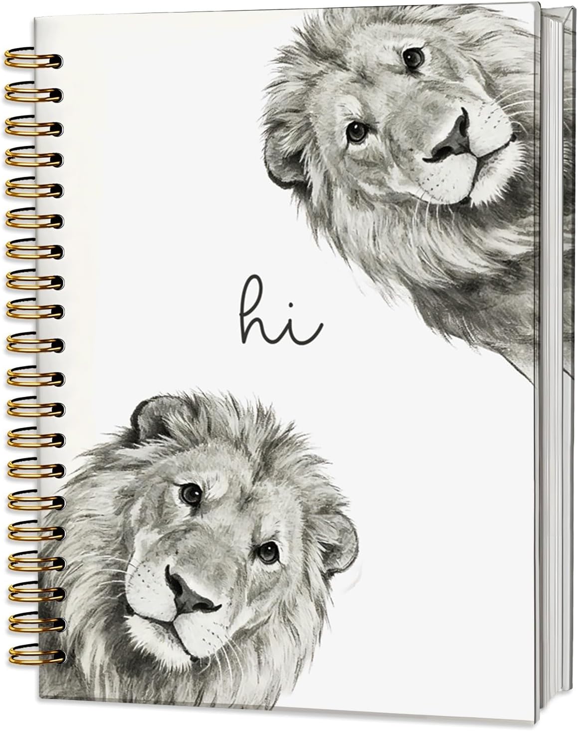 Lion Gifts, Funny Animal Notebook