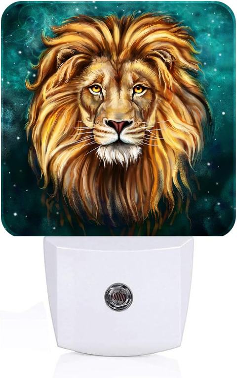 Flashing Lion Leo Night Light, Plug-in Night Light